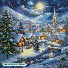 Snow Covered Village