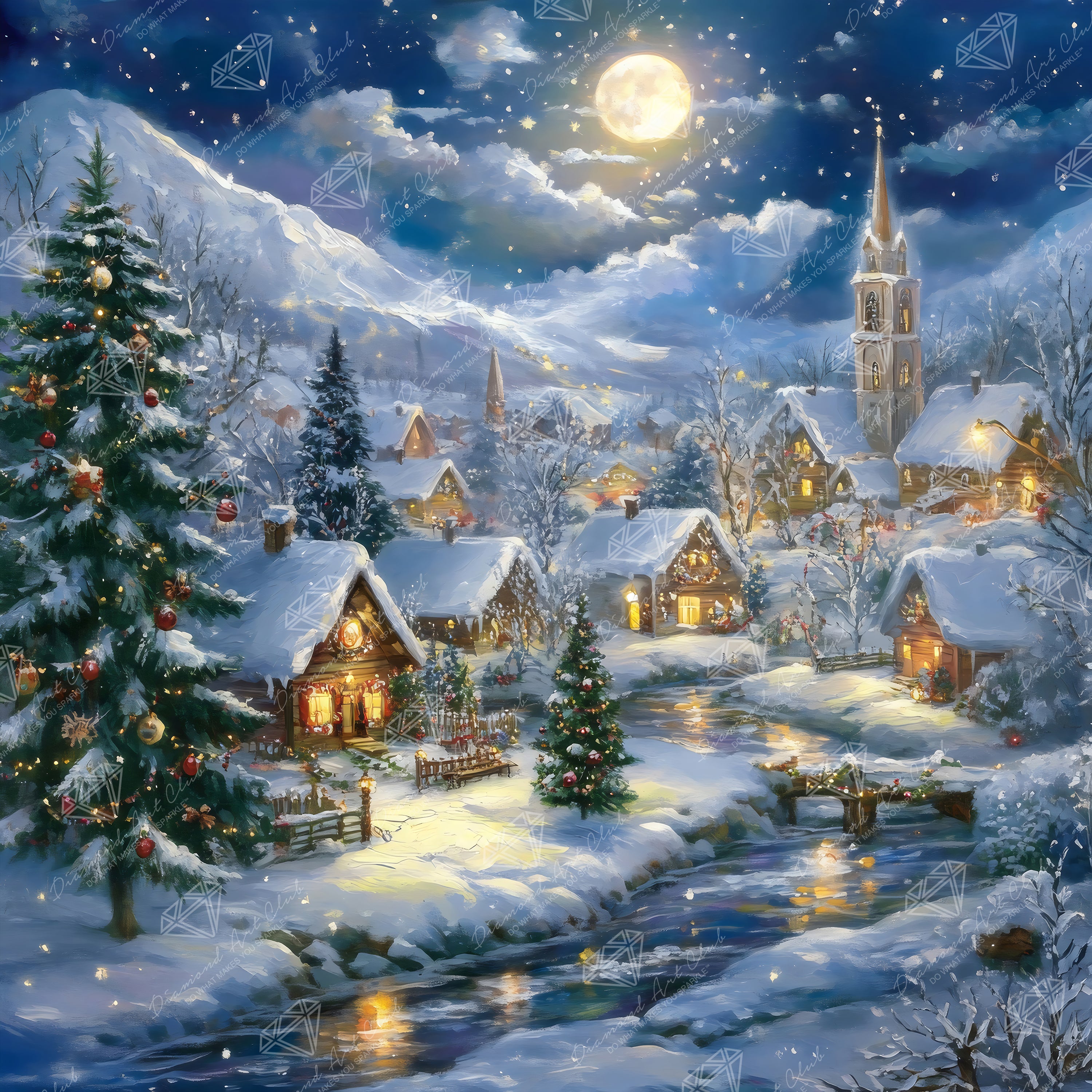Snow Covered Village