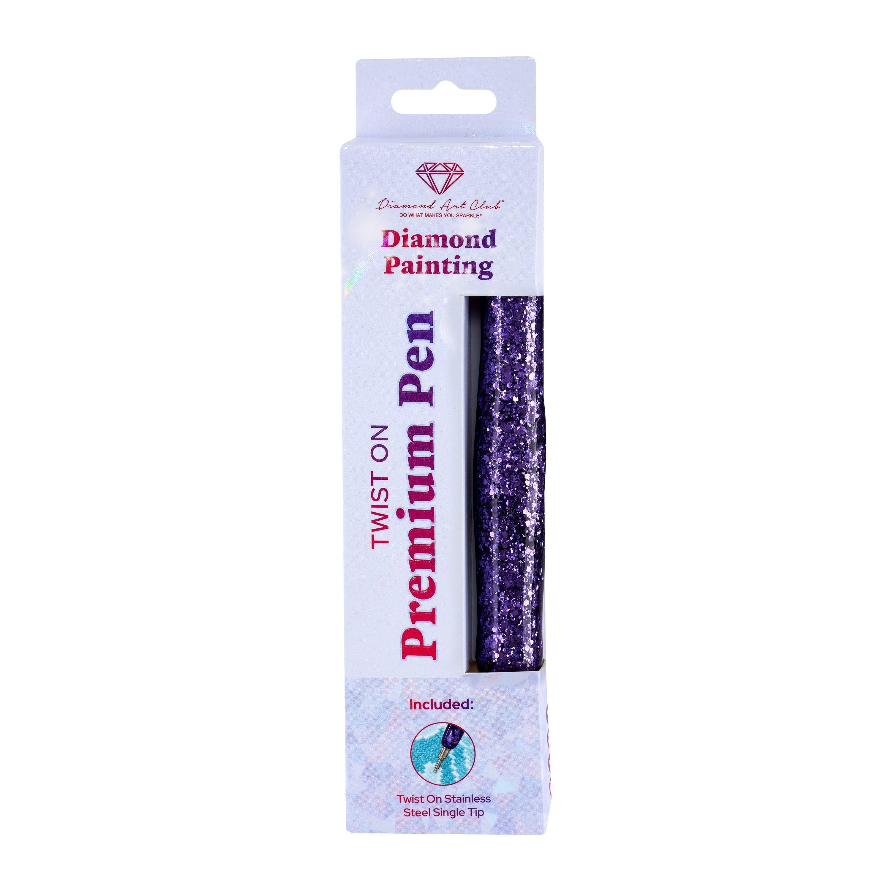Twist-On Dual-Threaded Premium Drill Pen – Sparkling Grape Glam
