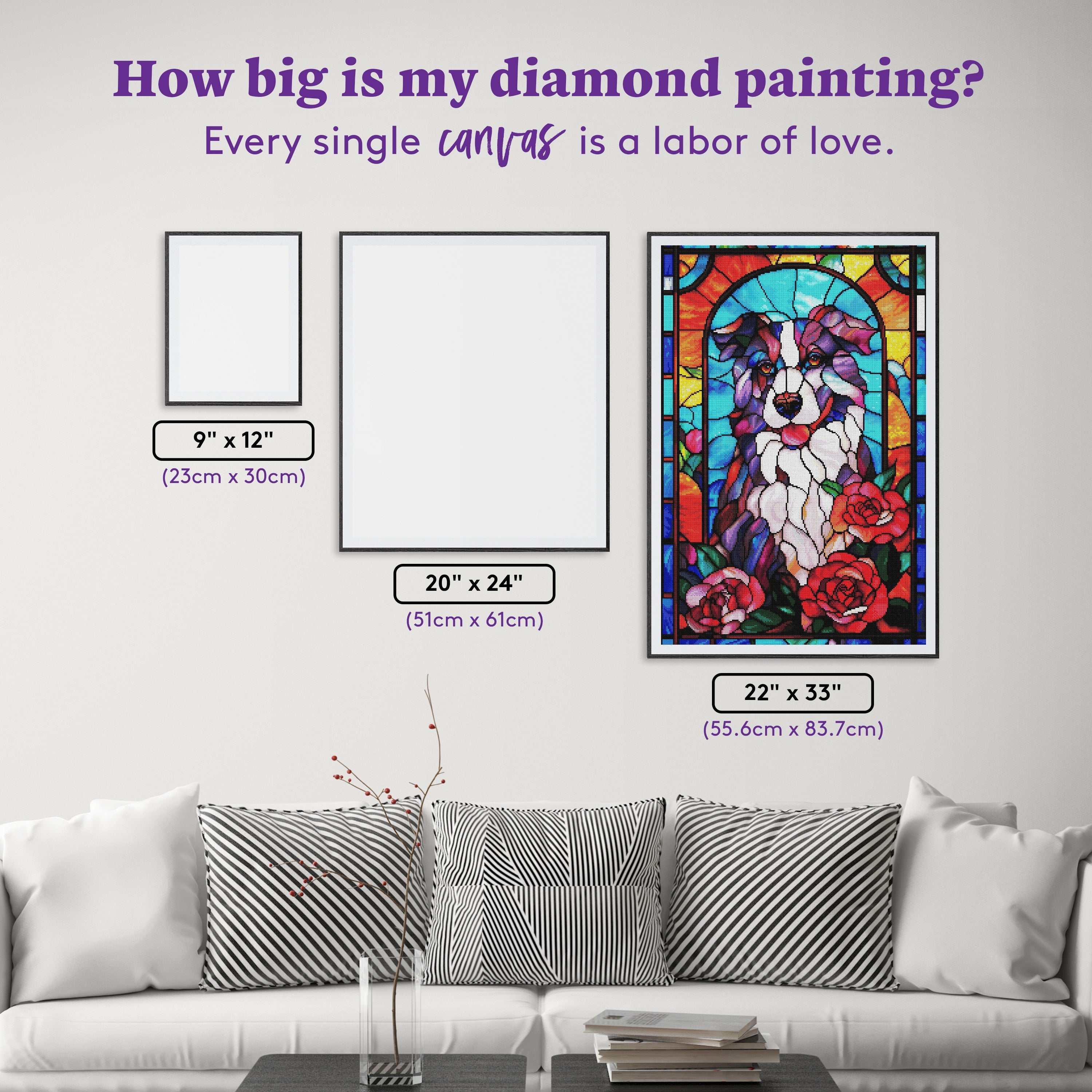 Stained Glass Border Collie