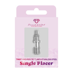 Textured Stainless Steel Single Placer Tip for Twist and Pick Premium Pens