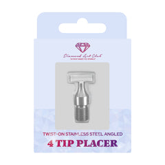 Threaded Stainless Steel 4 Tip Angled Multiplacer for Twist-On Pens