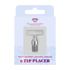 Threaded Stainless Steel 6 Tip Angled Multiplacer for Twist-On Pens